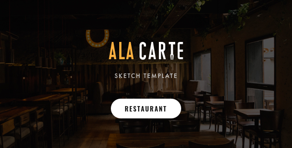Alacarte – Restaurant & Cafe Sketch Template
