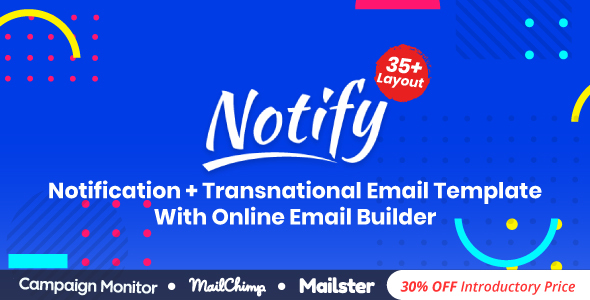 Notify | Responsive Multipurpose Email Template With Online Builder