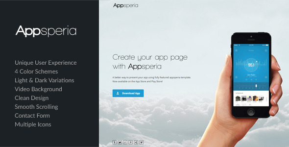 Appsperia –  App Landing Page