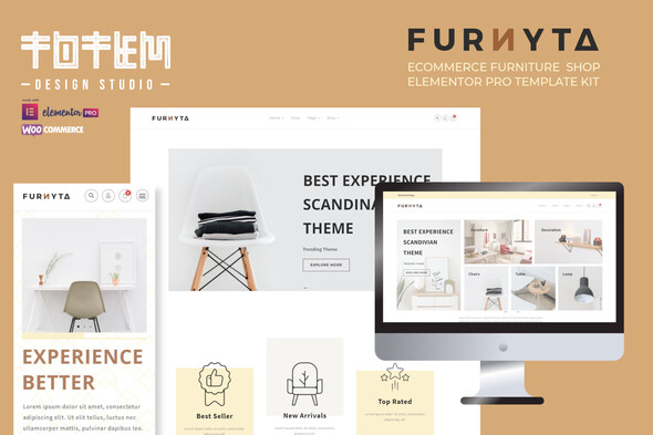 Furnyta – Ecommerce Furniture Shop Elementor Template Kit