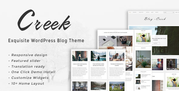 Creek – Exquisite WordPress Blog Template