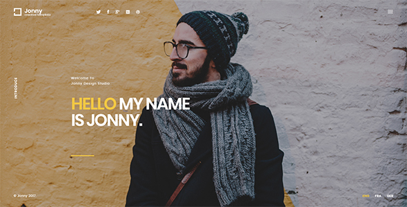 Jonny – Personal  WordPress Theme