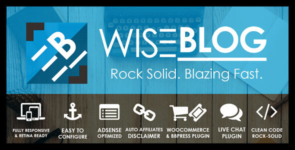 Wise Blog | Multi-Purpose AdSense Optimized WordPress Theme
