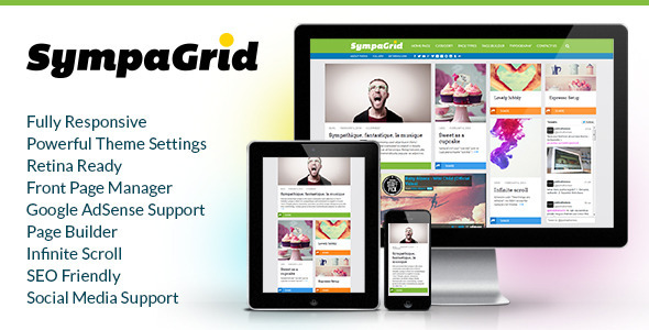 SympaGrid – Responsive Grid WordPress Theme