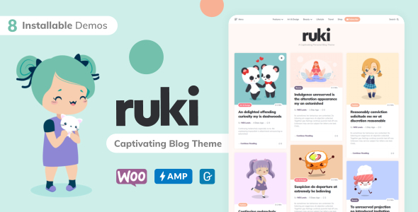Ruki – A Captivating Personal Blog Theme