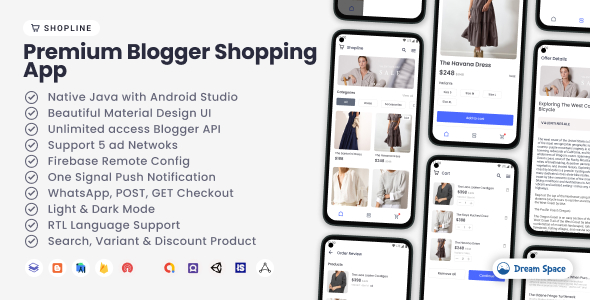 Shopline – Premium Blogger Shopping App 1.0