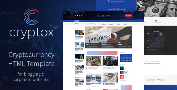 Cryptox – Cryptocurrency HTML Template