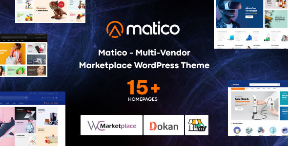Matico – Multi Vendor Marketplace WordPress Theme