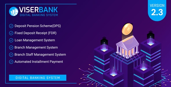 ViserBank – Digital Banking System PHP & Laravel Script