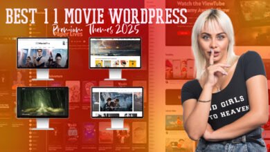 Best 11 Movie Premium WordPress Themes 2025