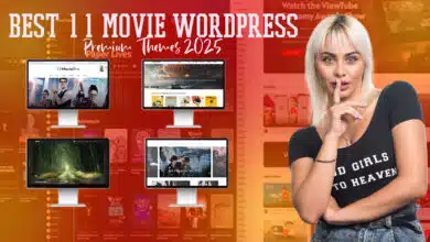 Best 11 Movie Premium WordPress Themes 2025