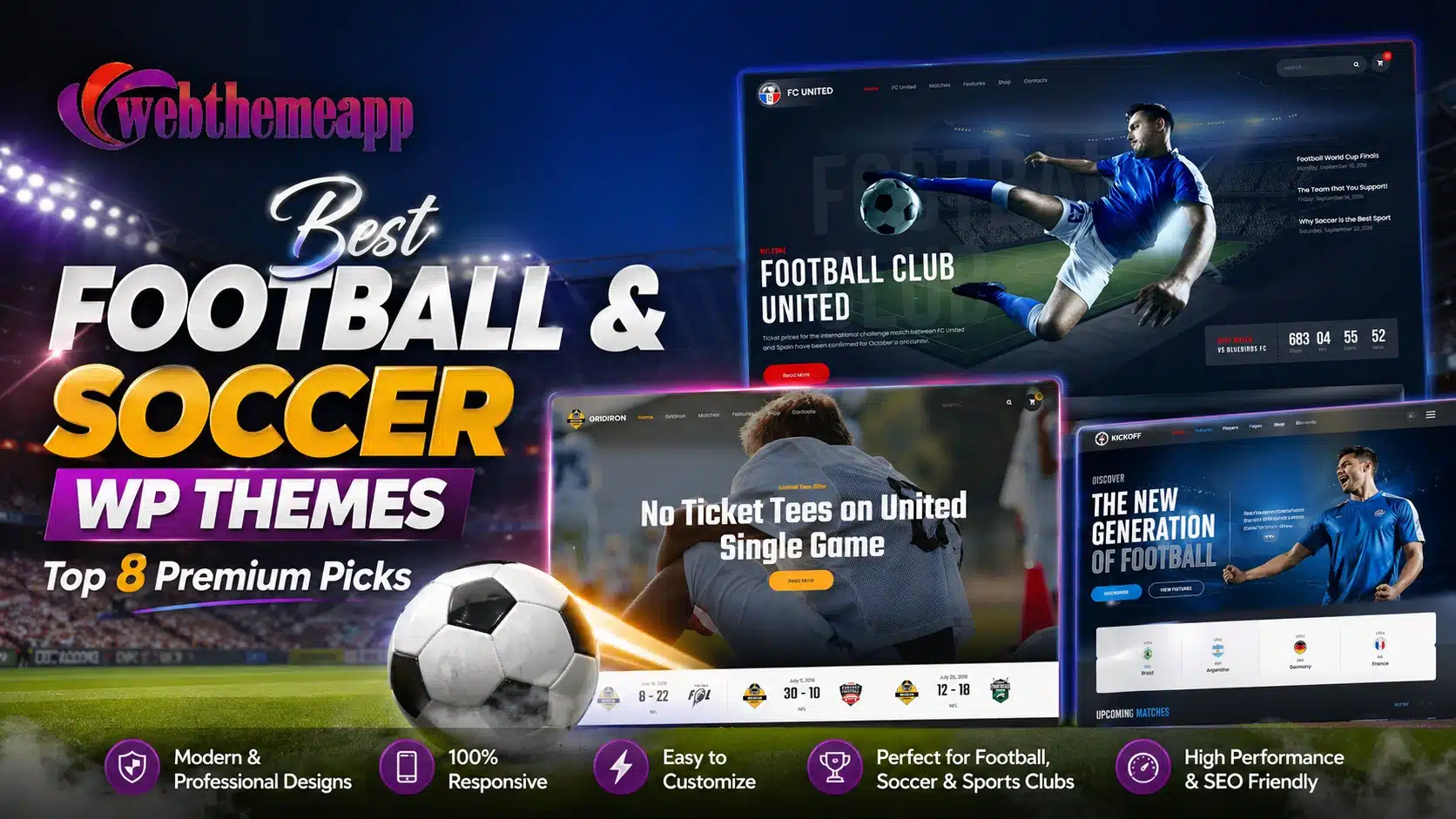 Best Football & Soccer WP Themes – Top 8 Premium Picks