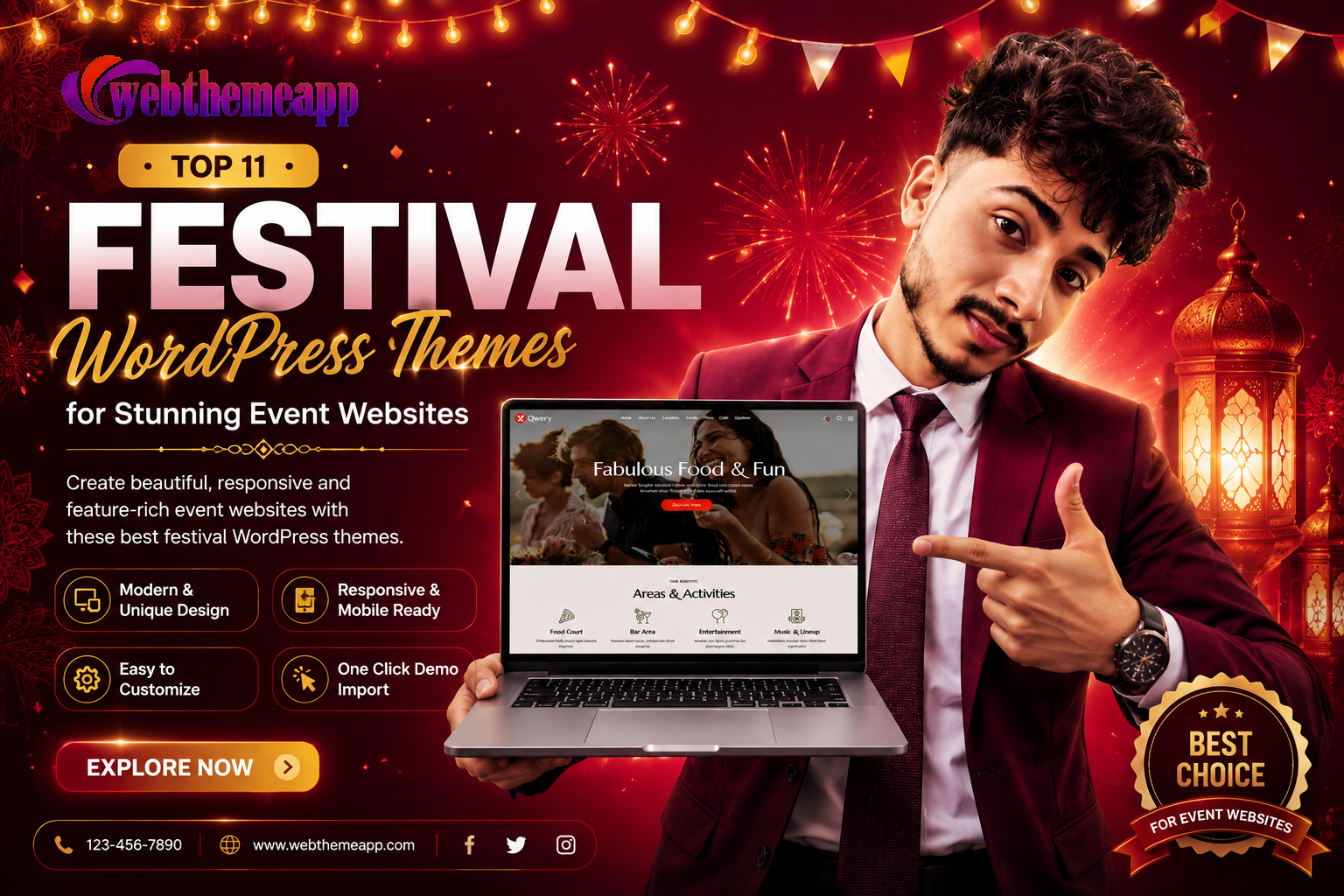 Top 11 Festival WordPress Themes for Stunning Event Websites
