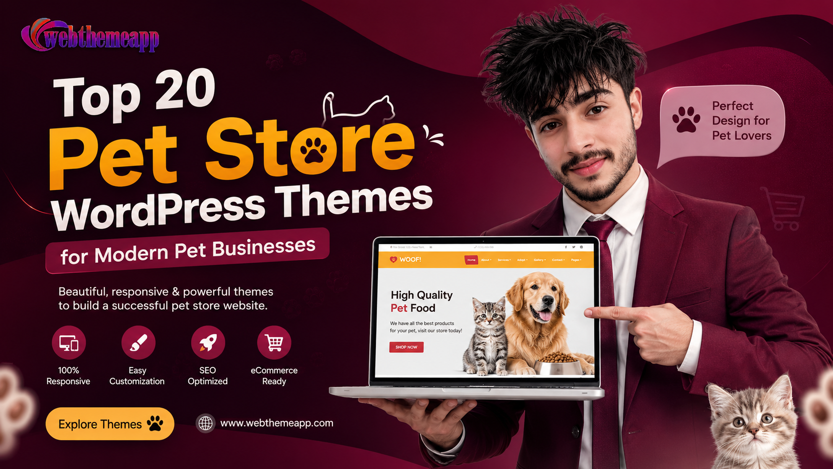 Top 20 Pet Store WordPress Themes for Modern Pet Businesses