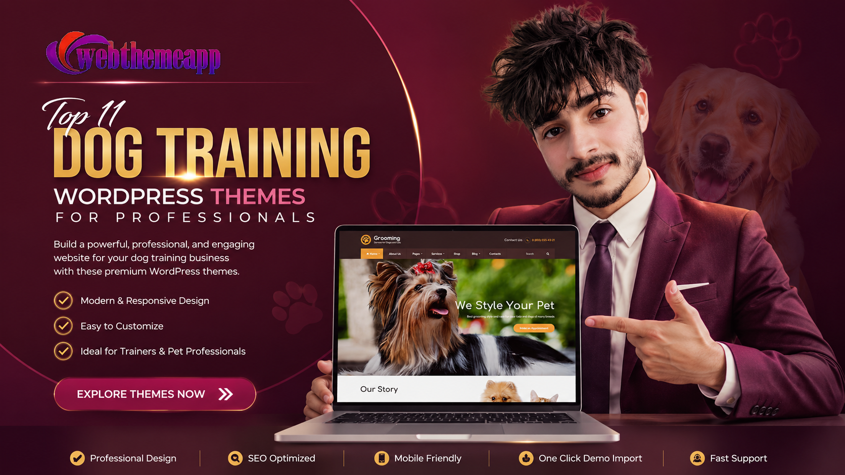 Top 11 Dog Training WordPress Themes for Professionals
